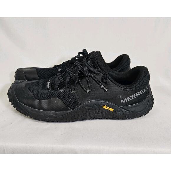 Merrell Trail Glove 7 Barefoot Minimalist Black Hiking Running Shoes Women Sz 8 - Picture 6 of 10